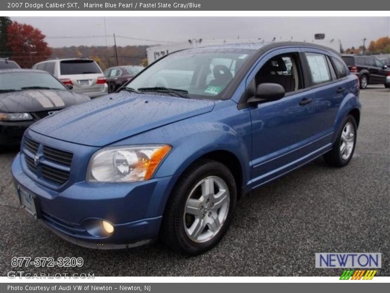 Marine Blue Pearl / Pastel Slate Gray/Blue 2007 Dodge Caliber SXT