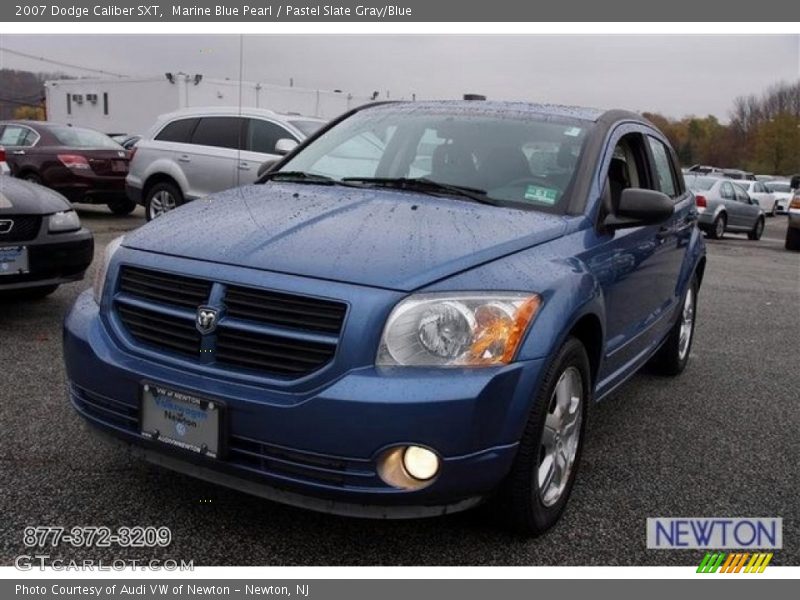 Marine Blue Pearl / Pastel Slate Gray/Blue 2007 Dodge Caliber SXT