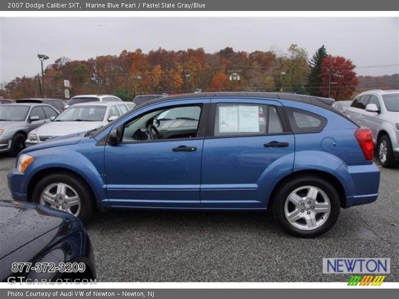 Marine Blue Pearl / Pastel Slate Gray/Blue 2007 Dodge Caliber SXT