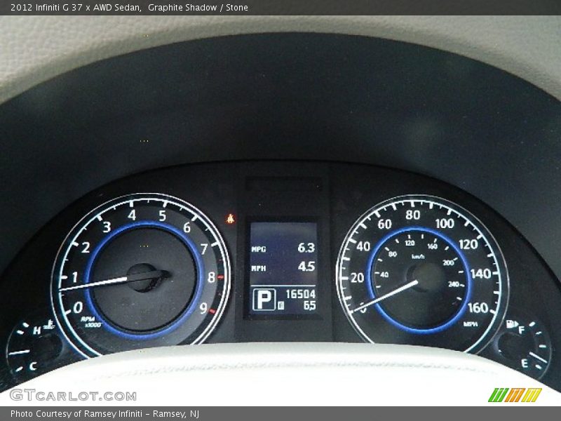  2012 G 37 x AWD Sedan 37 x AWD Sedan Gauges