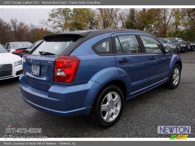Marine Blue Pearl / Pastel Slate Gray/Blue 2007 Dodge Caliber SXT