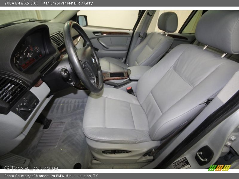 Titanium Silver Metallic / Grey 2004 BMW X5 3.0i