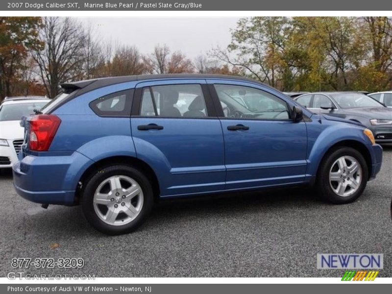 Marine Blue Pearl / Pastel Slate Gray/Blue 2007 Dodge Caliber SXT