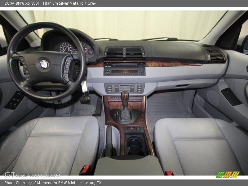 Titanium Silver Metallic / Grey 2004 BMW X5 3.0i