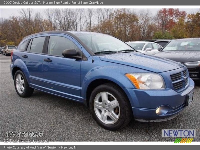 Marine Blue Pearl / Pastel Slate Gray/Blue 2007 Dodge Caliber SXT