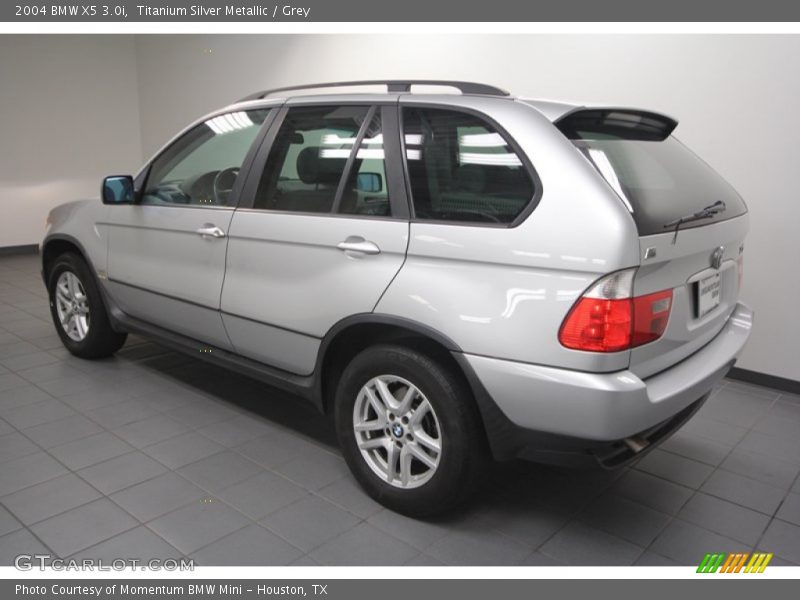 Titanium Silver Metallic / Grey 2004 BMW X5 3.0i