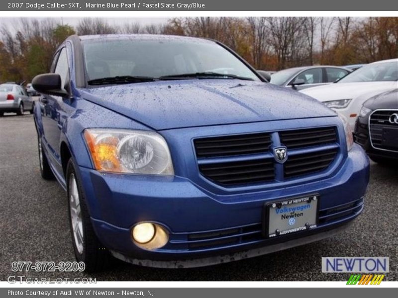 Marine Blue Pearl / Pastel Slate Gray/Blue 2007 Dodge Caliber SXT