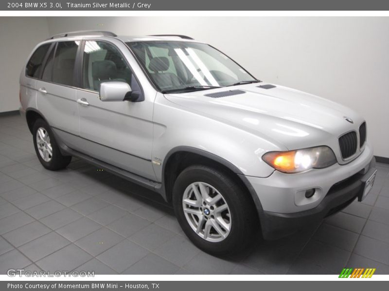 Titanium Silver Metallic / Grey 2004 BMW X5 3.0i