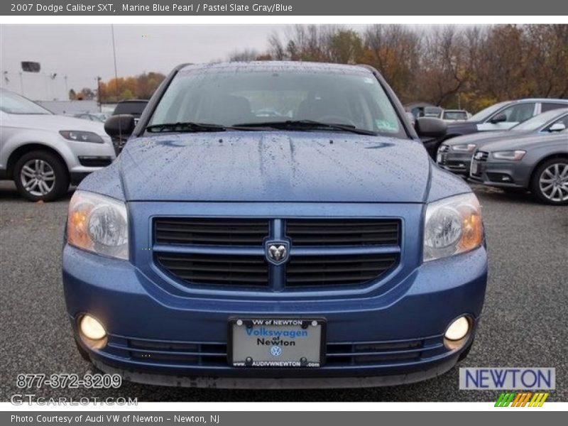 Marine Blue Pearl / Pastel Slate Gray/Blue 2007 Dodge Caliber SXT
