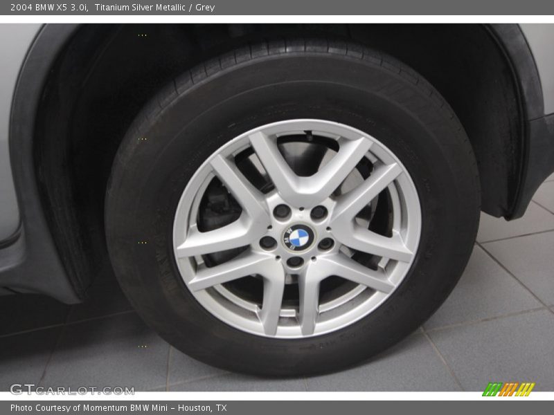 Titanium Silver Metallic / Grey 2004 BMW X5 3.0i