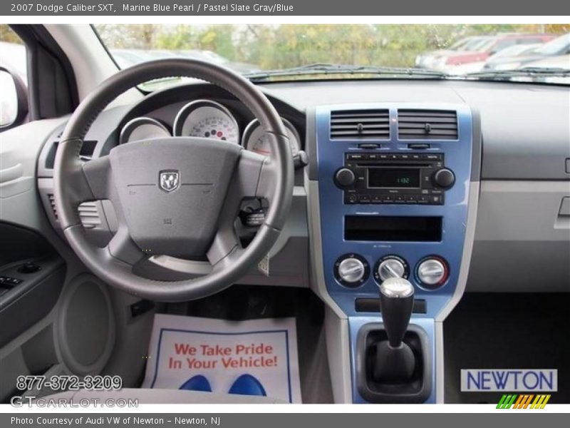 Marine Blue Pearl / Pastel Slate Gray/Blue 2007 Dodge Caliber SXT