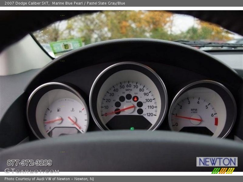 Marine Blue Pearl / Pastel Slate Gray/Blue 2007 Dodge Caliber SXT