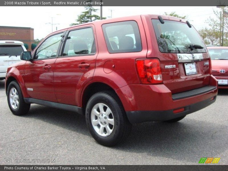 Redfire Metallic / Camel Beige 2008 Mazda Tribute i Sport