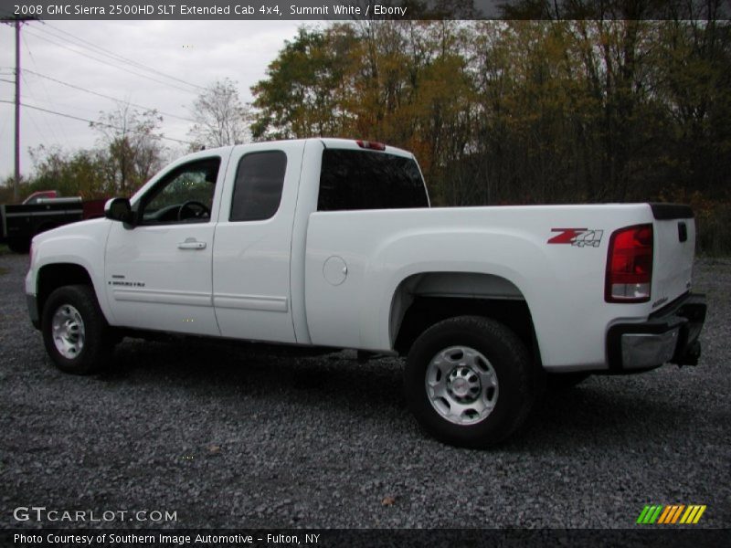 Summit White / Ebony 2008 GMC Sierra 2500HD SLT Extended Cab 4x4