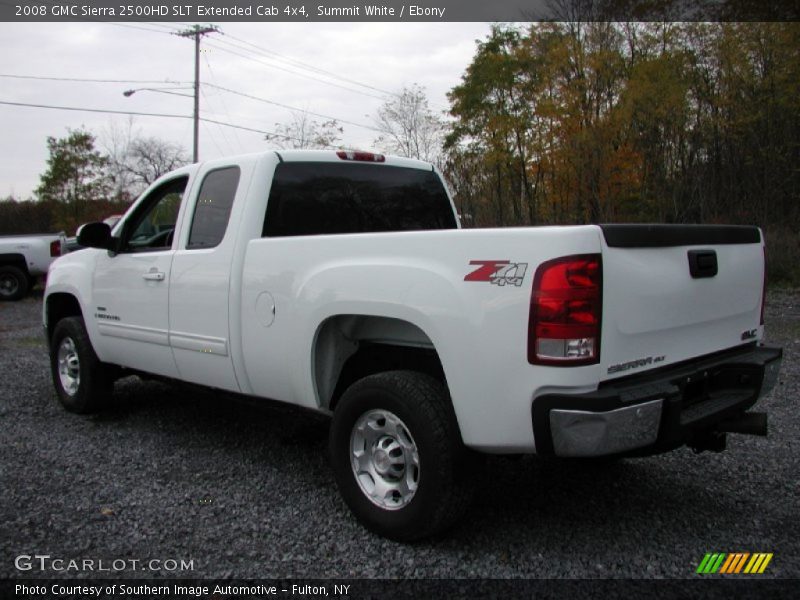 Summit White / Ebony 2008 GMC Sierra 2500HD SLT Extended Cab 4x4