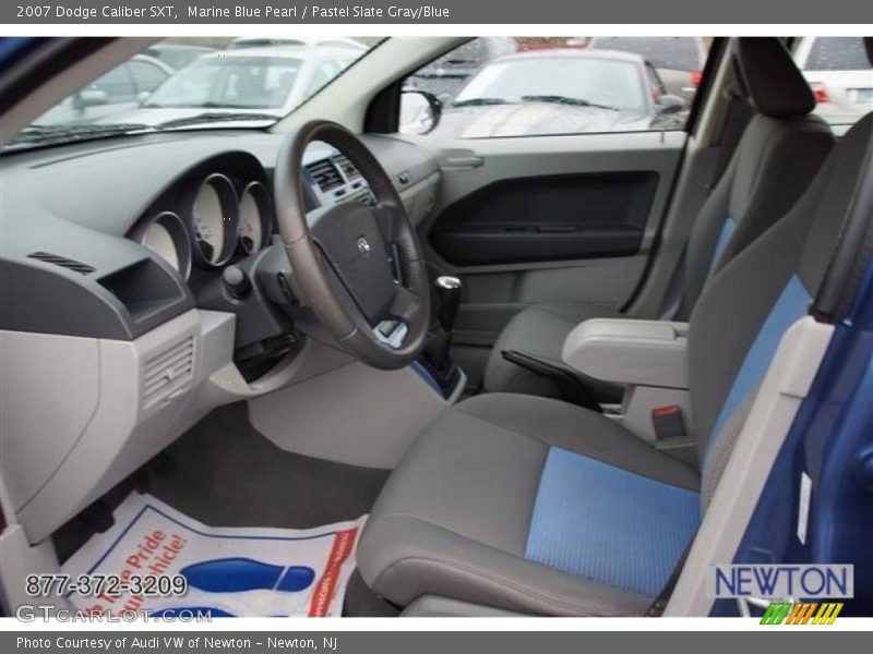 Marine Blue Pearl / Pastel Slate Gray/Blue 2007 Dodge Caliber SXT