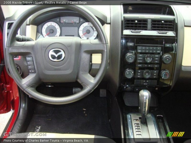 Redfire Metallic / Camel Beige 2008 Mazda Tribute i Sport