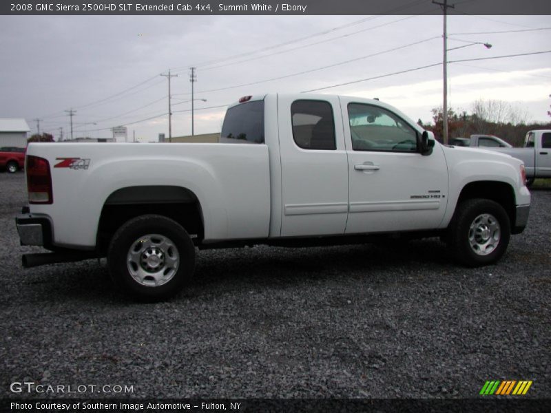 Summit White / Ebony 2008 GMC Sierra 2500HD SLT Extended Cab 4x4