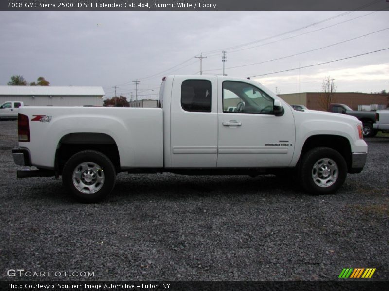 Summit White / Ebony 2008 GMC Sierra 2500HD SLT Extended Cab 4x4
