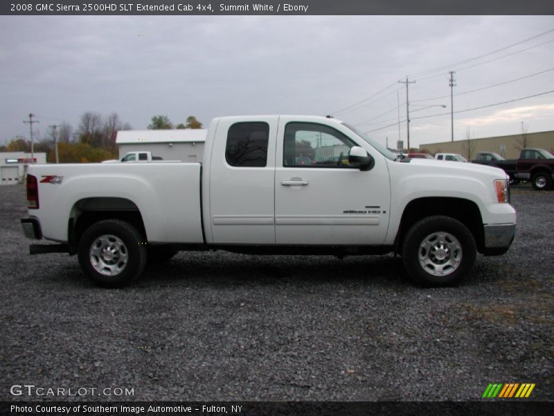 Summit White / Ebony 2008 GMC Sierra 2500HD SLT Extended Cab 4x4