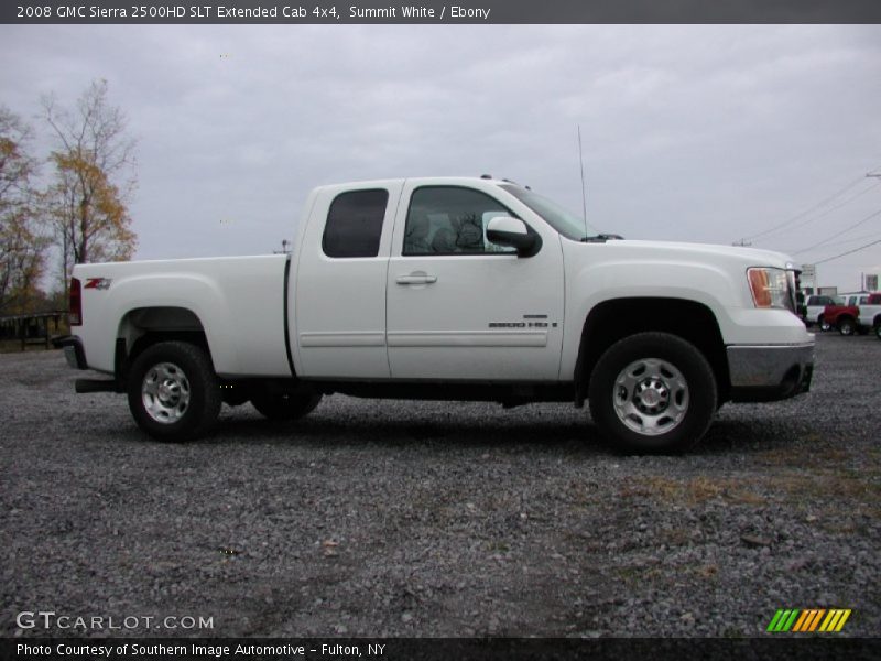 Summit White / Ebony 2008 GMC Sierra 2500HD SLT Extended Cab 4x4