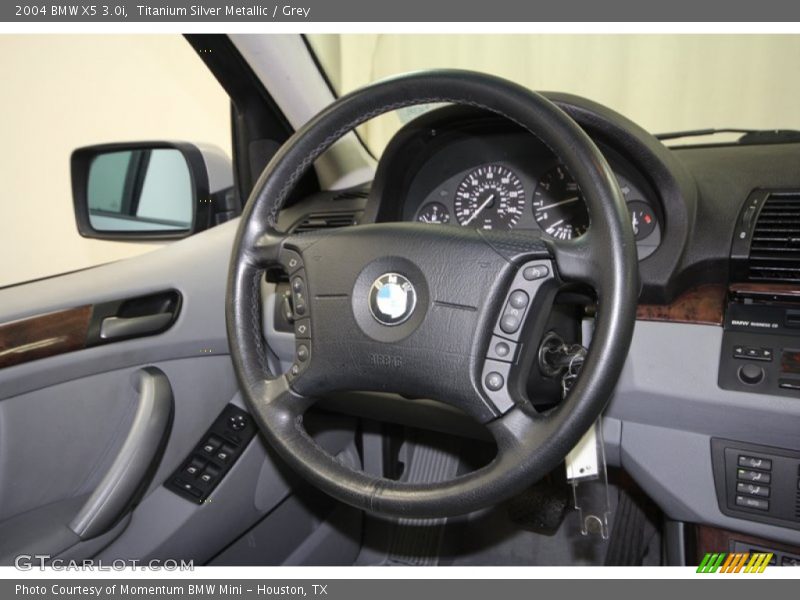 Titanium Silver Metallic / Grey 2004 BMW X5 3.0i