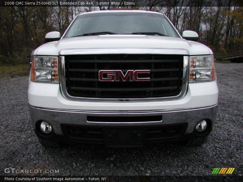 Summit White / Ebony 2008 GMC Sierra 2500HD SLT Extended Cab 4x4