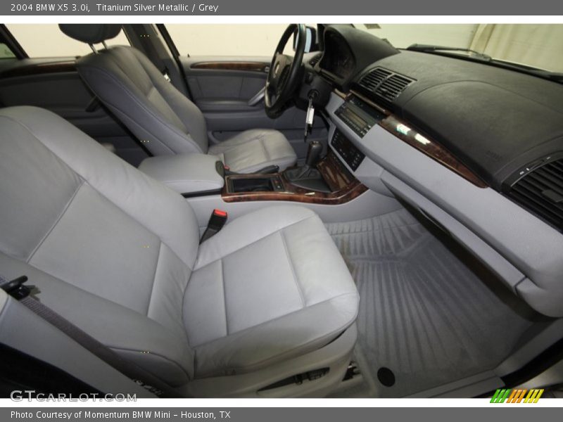 Titanium Silver Metallic / Grey 2004 BMW X5 3.0i