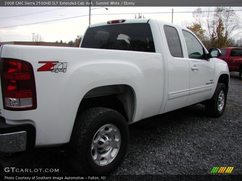 Summit White / Ebony 2008 GMC Sierra 2500HD SLT Extended Cab 4x4