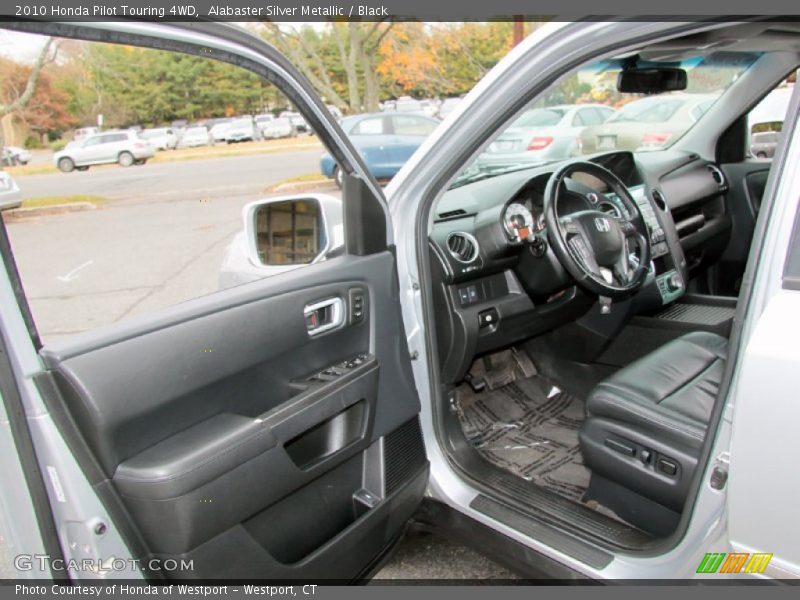 Alabaster Silver Metallic / Black 2010 Honda Pilot Touring 4WD