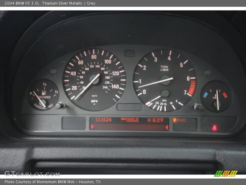 Titanium Silver Metallic / Grey 2004 BMW X5 3.0i