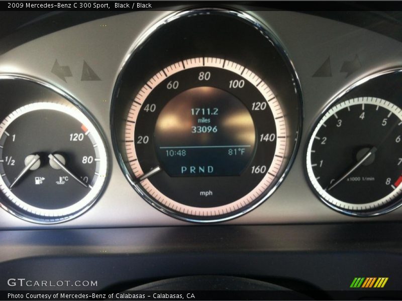 Black / Black 2009 Mercedes-Benz C 300 Sport