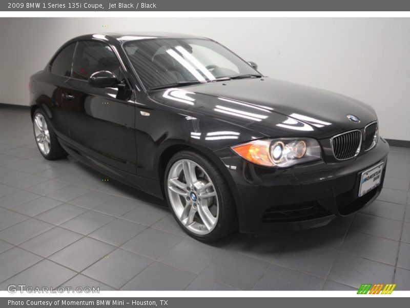 Jet Black / Black 2009 BMW 1 Series 135i Coupe