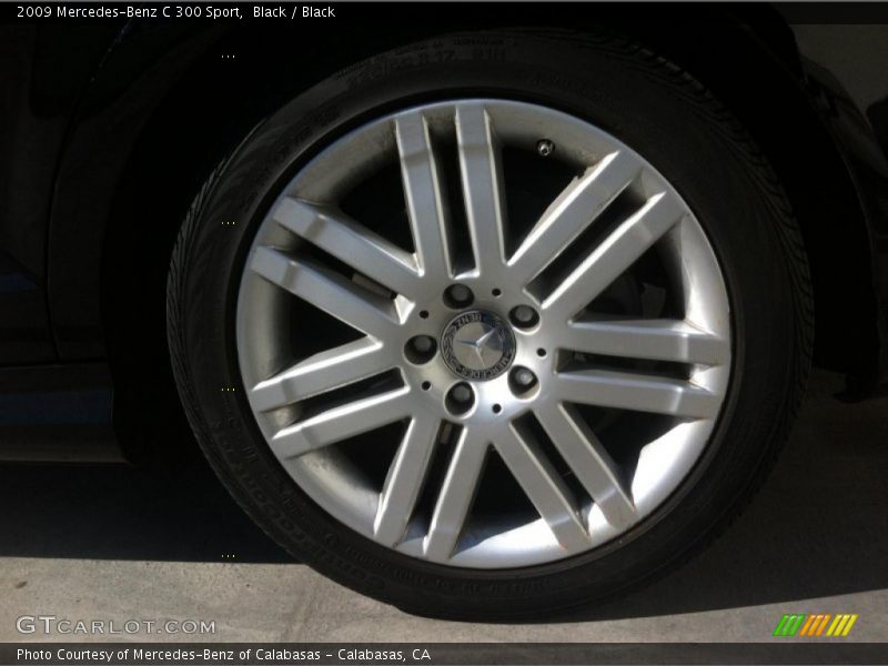 Black / Black 2009 Mercedes-Benz C 300 Sport