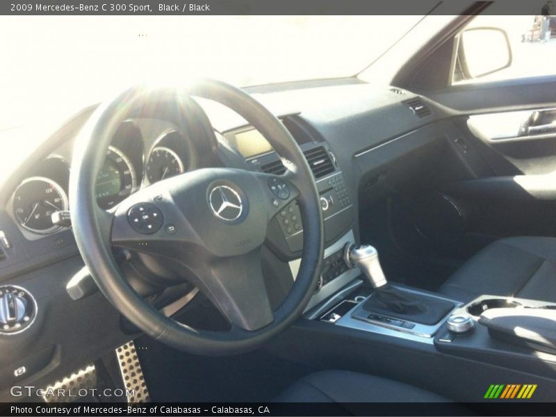 Black / Black 2009 Mercedes-Benz C 300 Sport