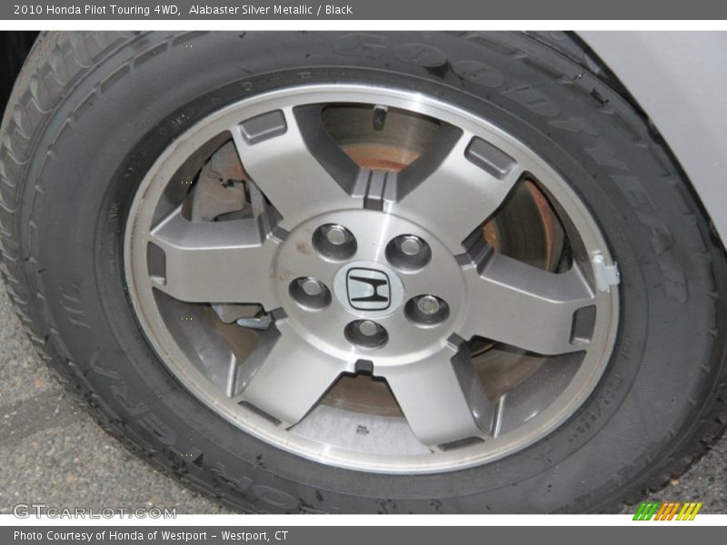 Alabaster Silver Metallic / Black 2010 Honda Pilot Touring 4WD