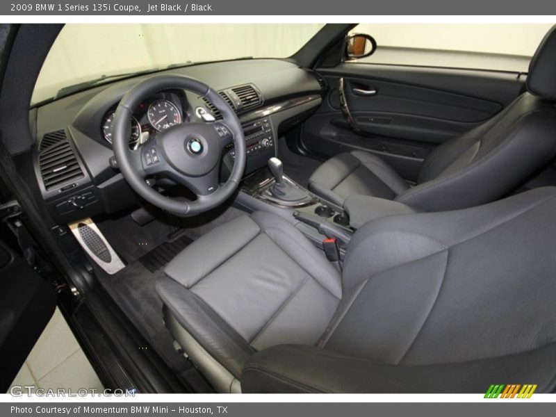 Jet Black / Black 2009 BMW 1 Series 135i Coupe