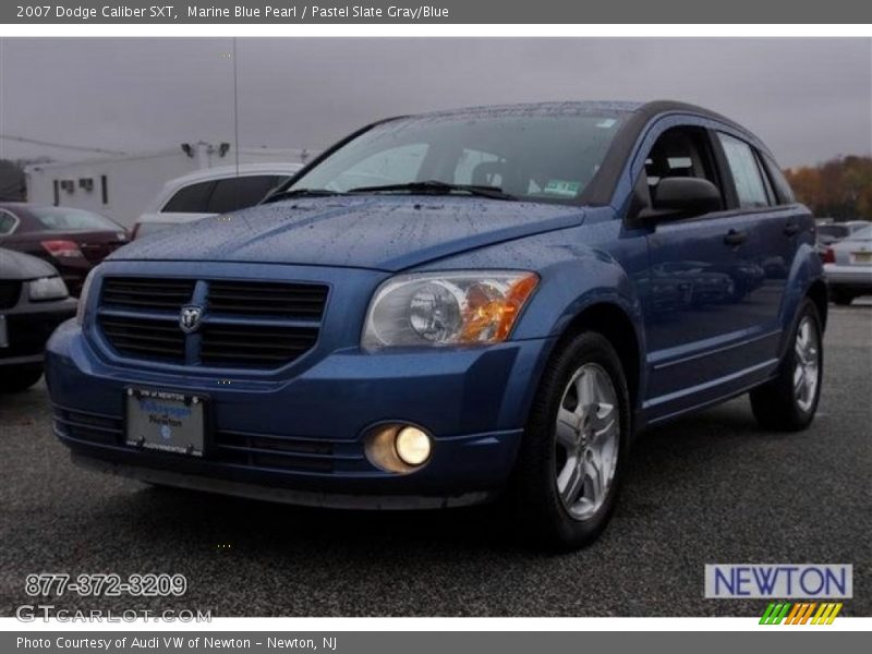 Marine Blue Pearl / Pastel Slate Gray/Blue 2007 Dodge Caliber SXT