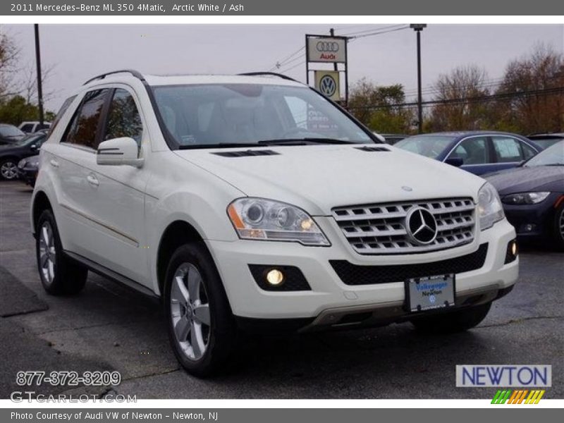 Arctic White / Ash 2011 Mercedes-Benz ML 350 4Matic