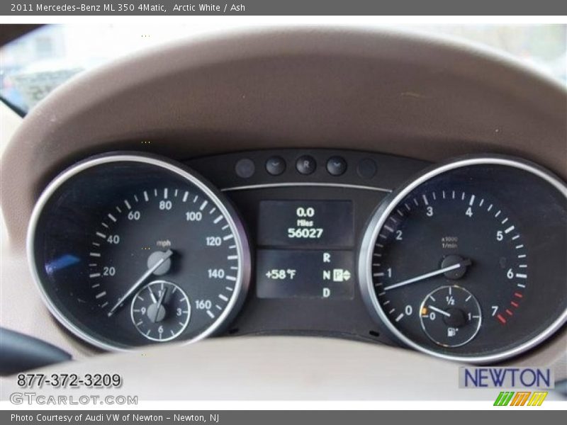 Arctic White / Ash 2011 Mercedes-Benz ML 350 4Matic