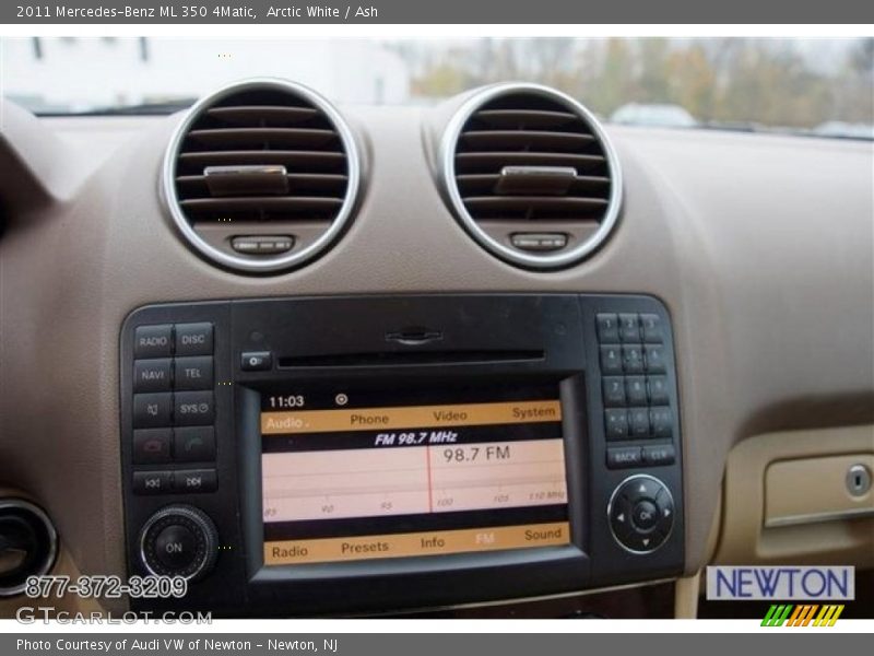 Arctic White / Ash 2011 Mercedes-Benz ML 350 4Matic