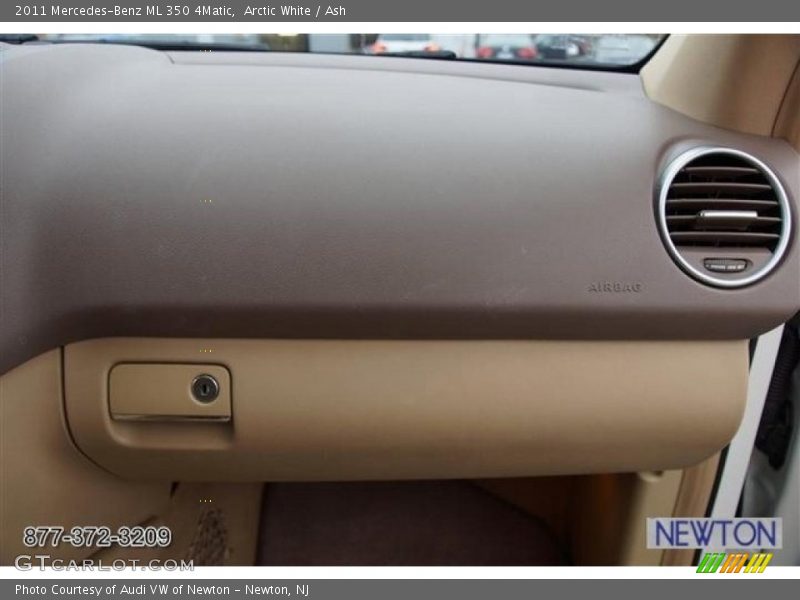 Arctic White / Ash 2011 Mercedes-Benz ML 350 4Matic