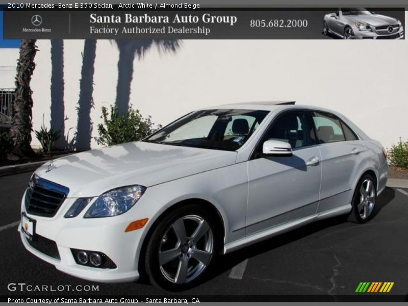 Arctic White / Almond Beige 2010 Mercedes-Benz E 350 Sedan