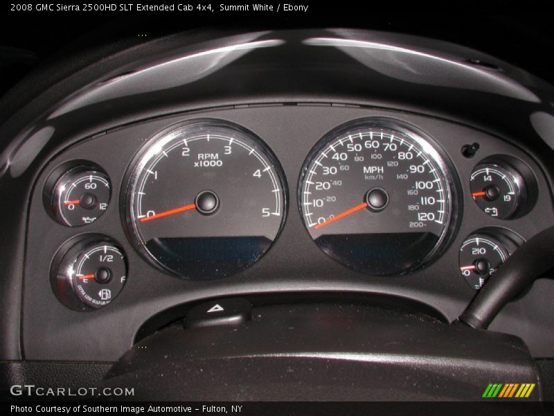 Summit White / Ebony 2008 GMC Sierra 2500HD SLT Extended Cab 4x4
