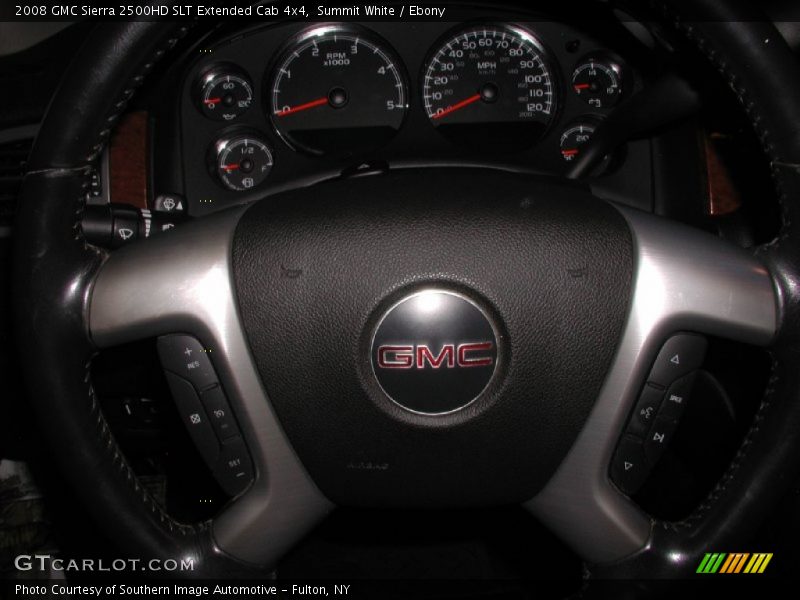 Summit White / Ebony 2008 GMC Sierra 2500HD SLT Extended Cab 4x4