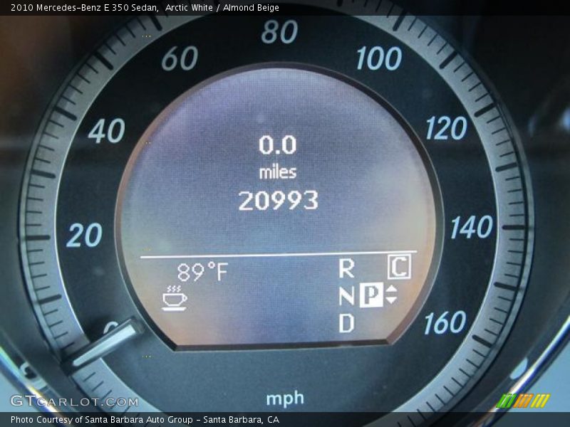 Arctic White / Almond Beige 2010 Mercedes-Benz E 350 Sedan