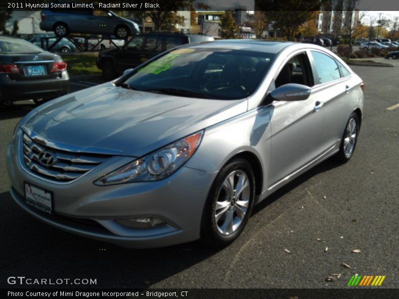 Radiant Silver / Black 2011 Hyundai Sonata Limited