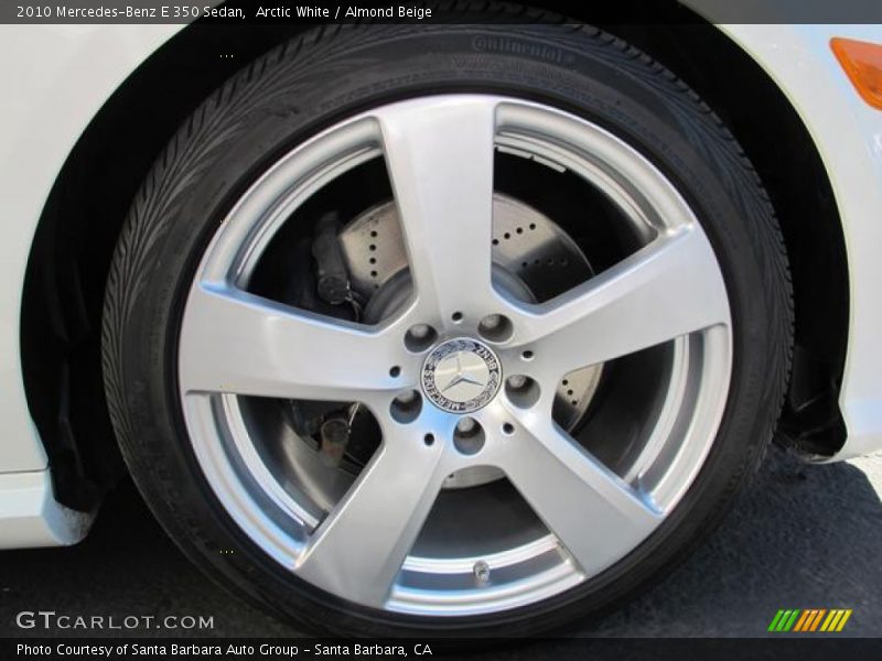 Arctic White / Almond Beige 2010 Mercedes-Benz E 350 Sedan