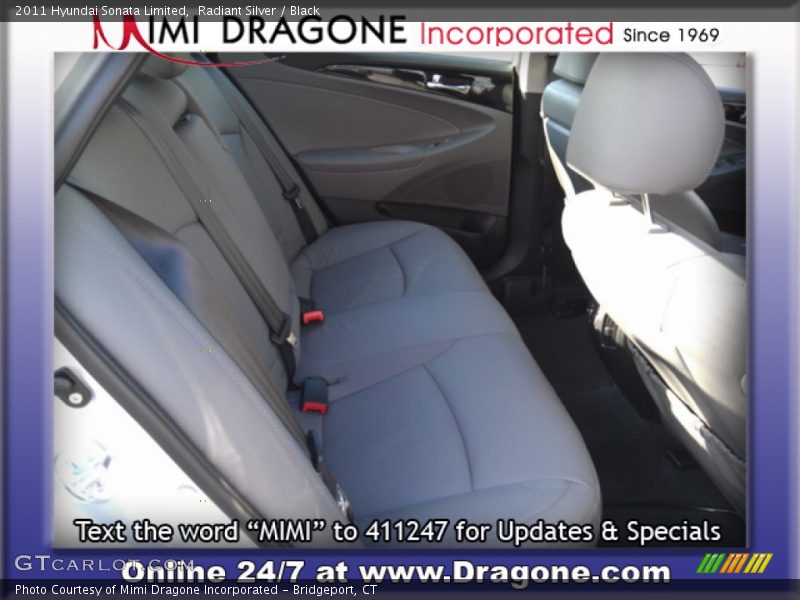 Radiant Silver / Black 2011 Hyundai Sonata Limited