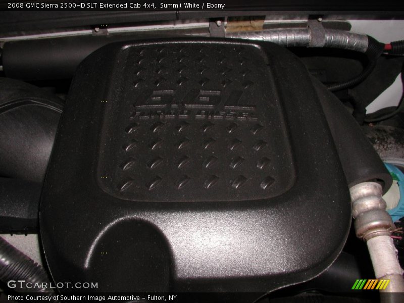 Summit White / Ebony 2008 GMC Sierra 2500HD SLT Extended Cab 4x4